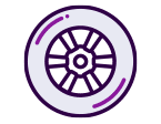wheel-colour A wheel from the automotive sector that is in Kontroltek brand colours.